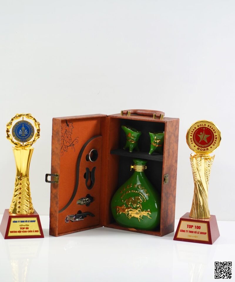 Rượu trà xanh đế vương full bộ