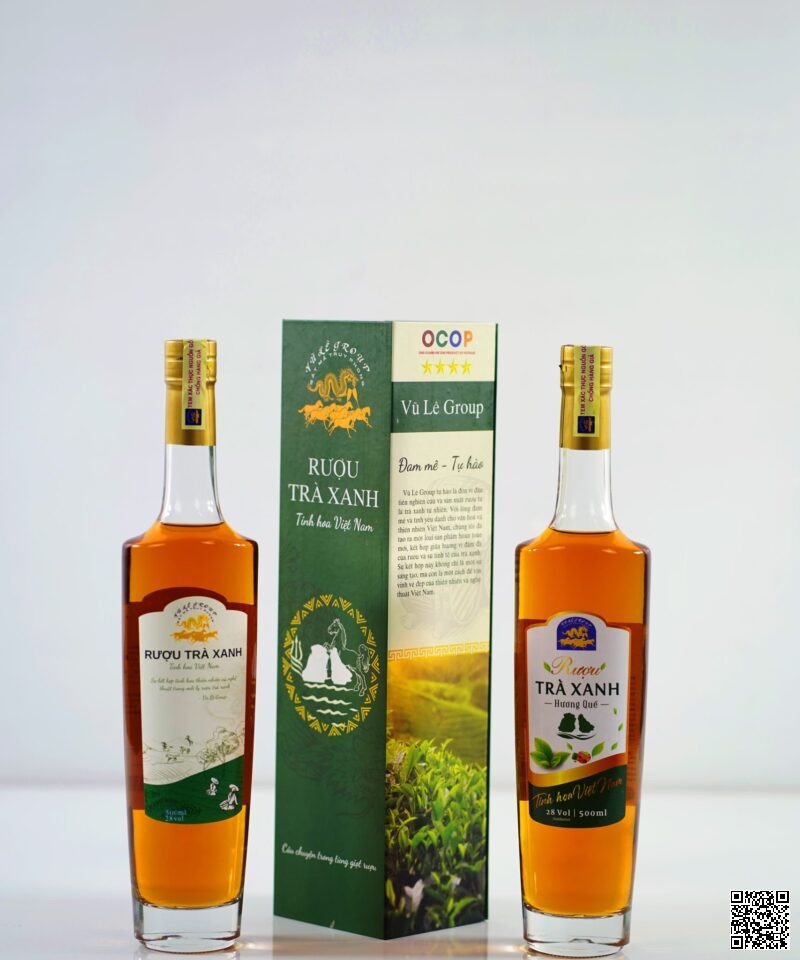 Rượu trà xanh hương quế cao cấp